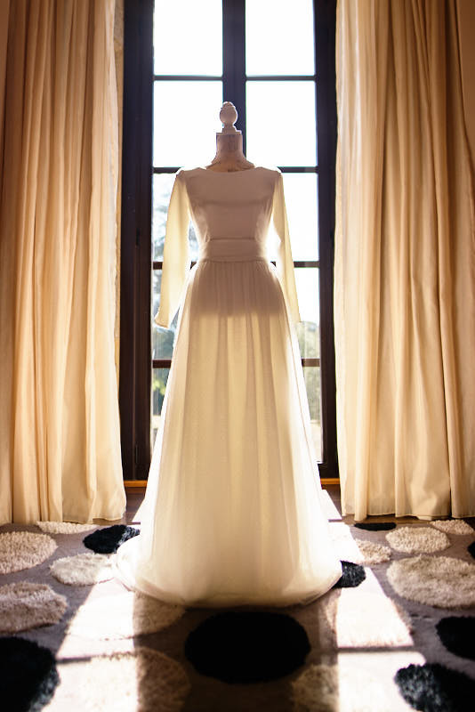 Foto del vestido de la novia